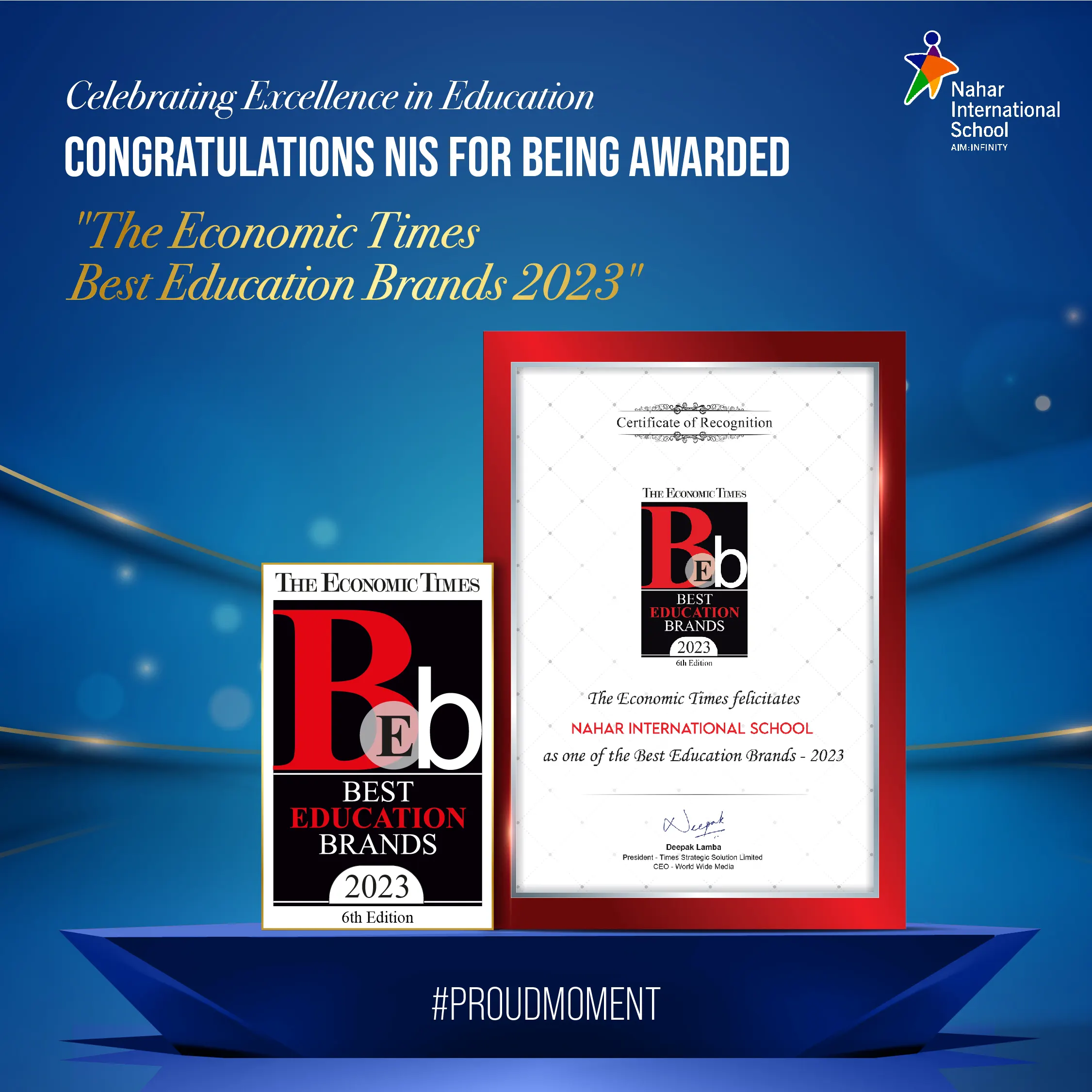 nahar internatonal school best education brands 2023